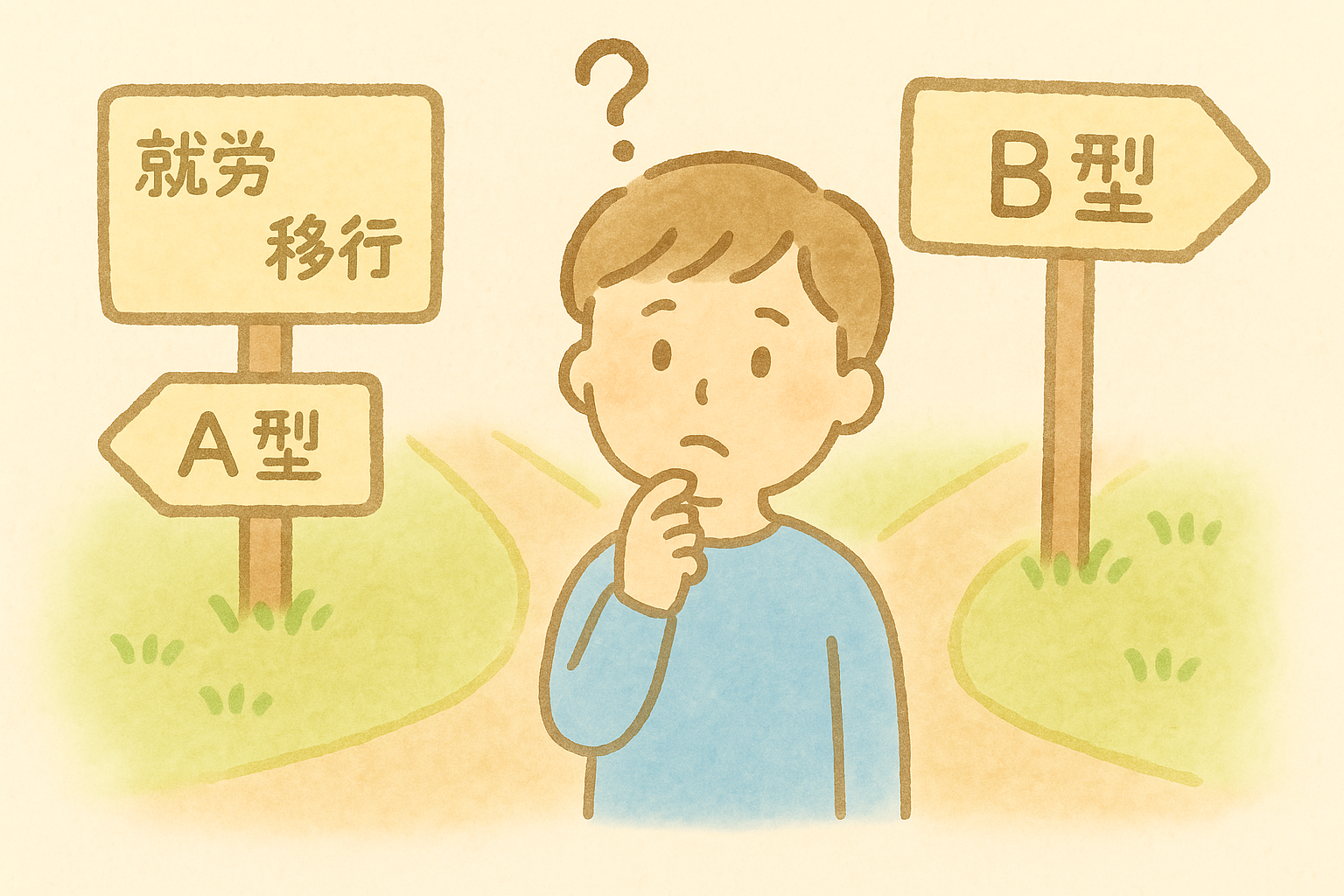 就労移行支援、A型、B型がよく分からない若者