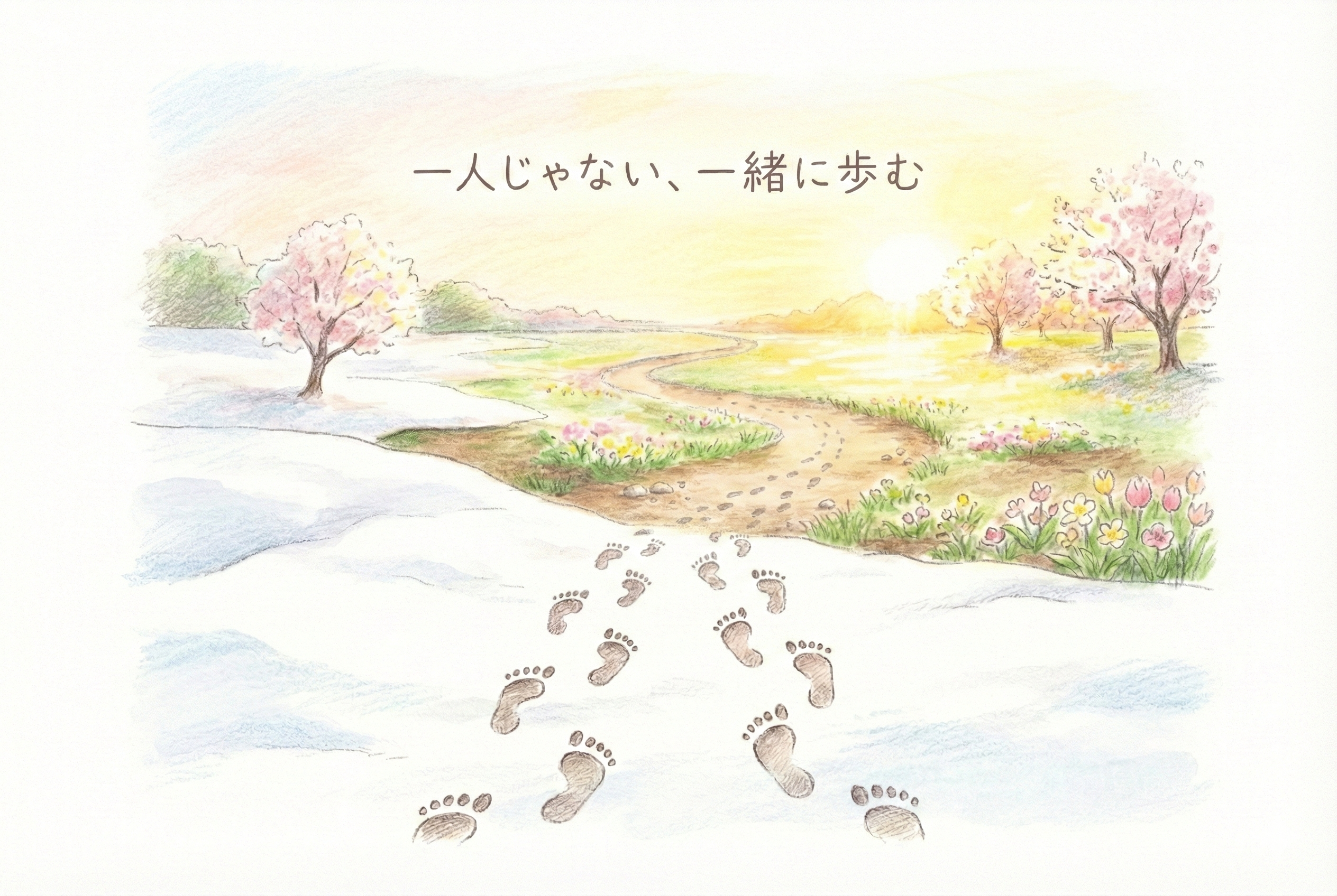 発達障害者の就職活動は、ひとりよりも仲間やスタッフと一緒に進めるほうがうまくいくイメージ